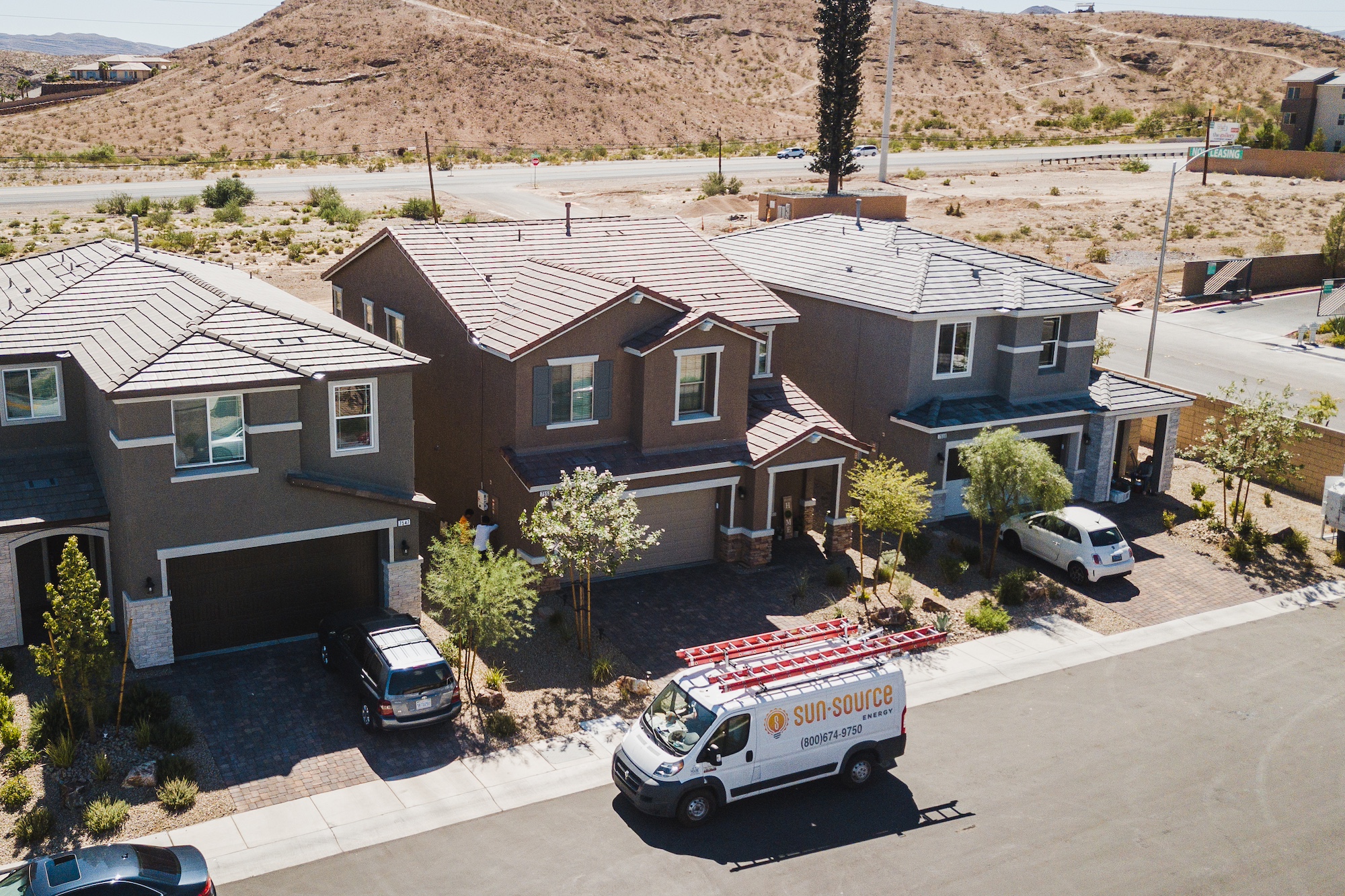 Sun Source Energy installers showing up for a solar install job.